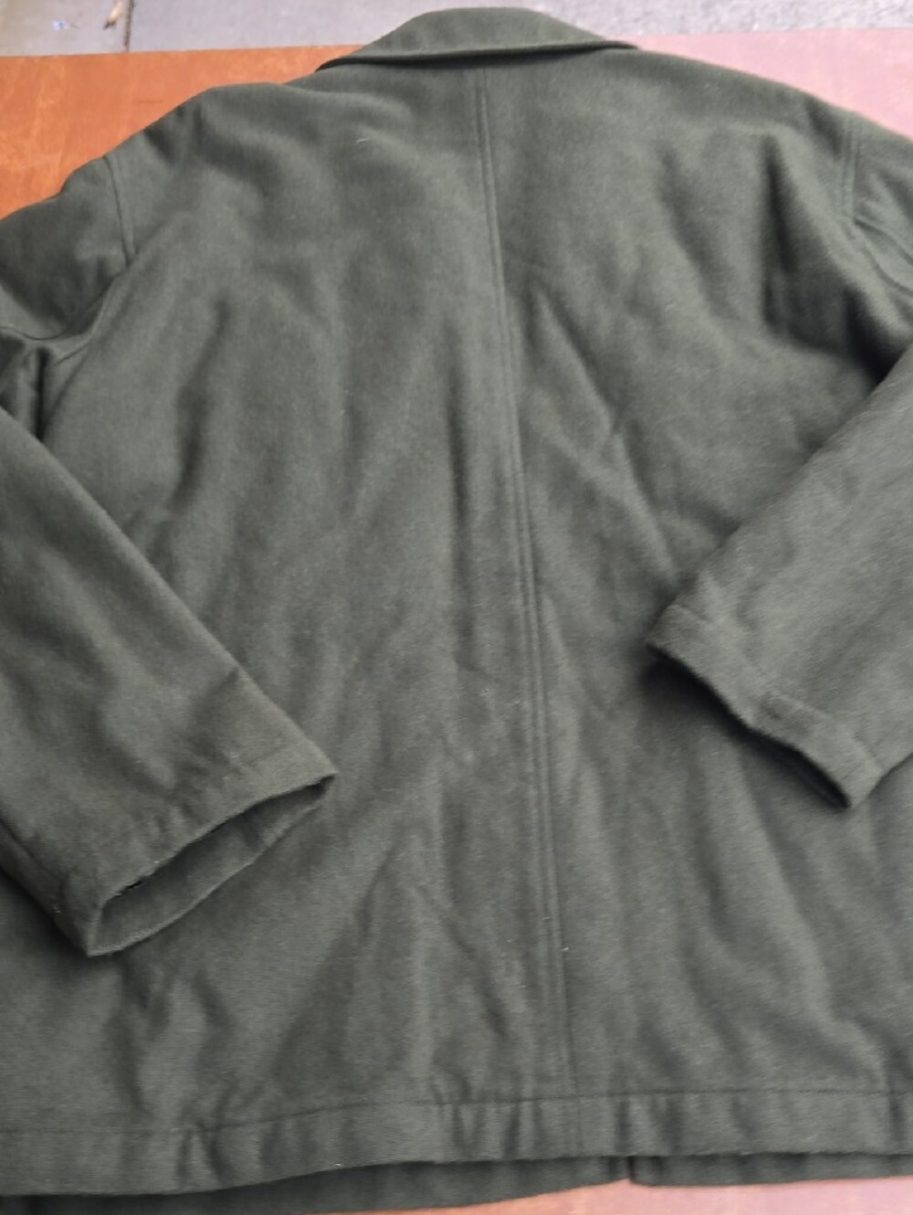 Structure Olive Zip-Front Wool Field Jacket - Picture 9 of 11